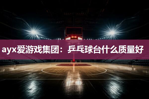 乒乓球台什么质量好